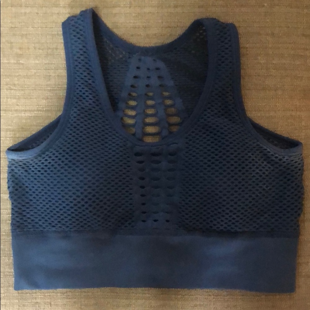 Blue Workout Sports Bra